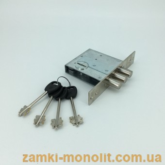Замок врезной 5001 с бронепластиной